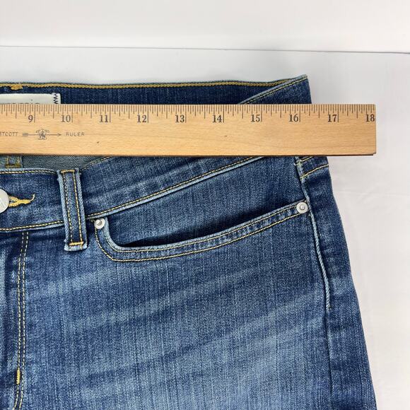 Yummie Denim Skinny Crop Jeans Women's Size 33 Stretch Mid Rise 26”Inseam - Picture 9 of 11